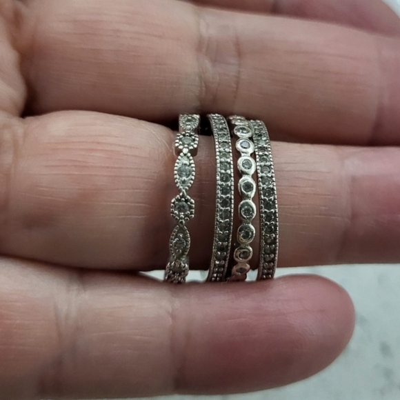 EJI 925 silver ring set 6.5 - Picture 4 of 5